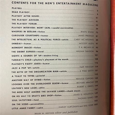 Playboy February 1969 Lorrie Menconi Vintage