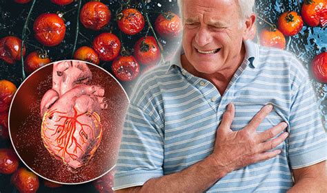 Heart attack diet: Prevent myocardial infarction symptoms with tomato ...