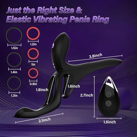 Vibrating Cock Ring Sex Toys - Adult Toys Male Silicone Remote Control