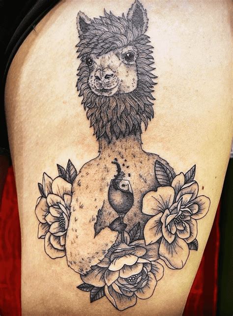 Llama Tattoo Design Images (Llama Ink Design Ideas) | Llama tattoo ...