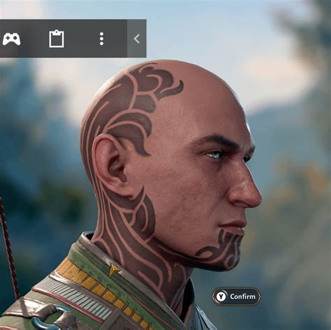 400+ hours in and I just found out the tattoos don't stop at the hairline : r/BG3