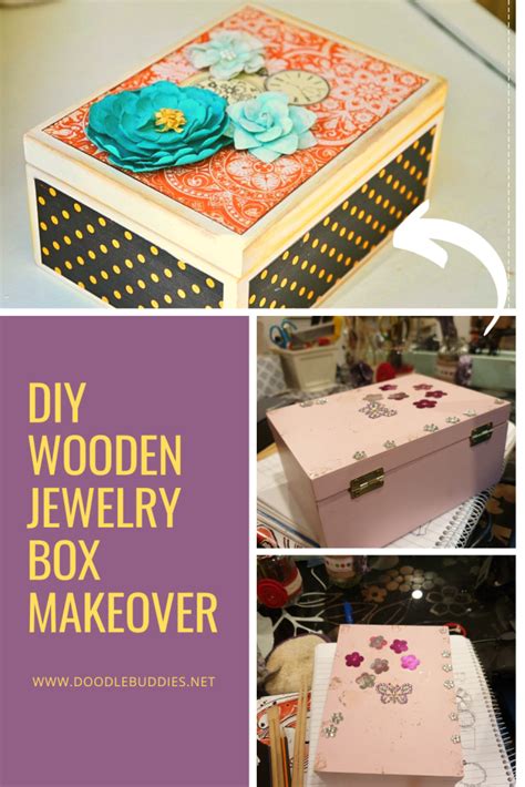 DIY Wooden Jewelry Box Makeover | Diy wooden jewelry box, Jewelry box makeover, Wooden diy