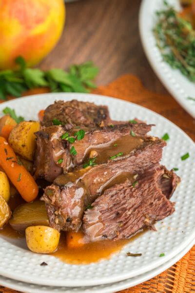 Slow Cooker Apple Cider Pot Roast - The Magical Slow Cooker