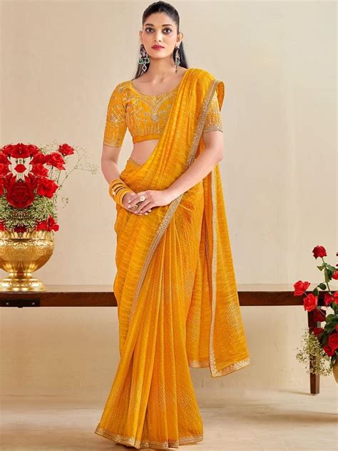 buy roop sundari sarees women bandhani printed embroidered saree