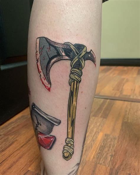traditional battle axe tattoo orangetattooshopcom