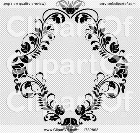 Black and White Floral Funeral Design by Vector Tradition SM #1732863