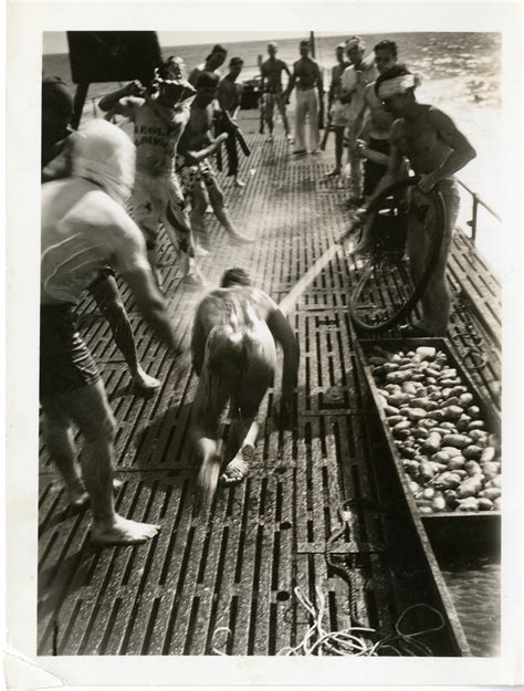 A Crossing the Line ceremony, July 1940 | The Digital Collections of