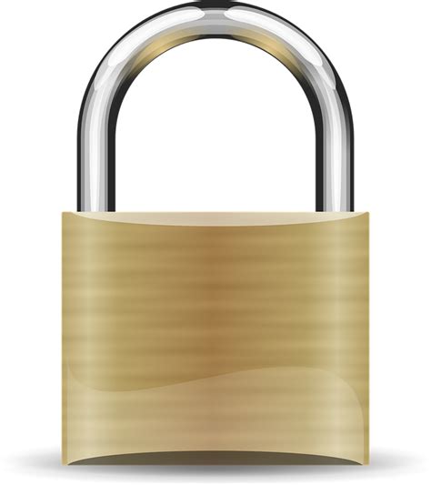 vector graphic padlock security lock metal   image