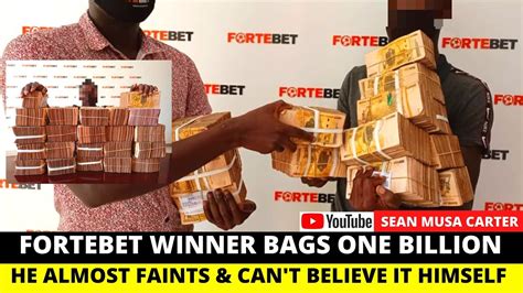 Fortebet Winner Walks Home with One Billion Shillings in Cash After ...