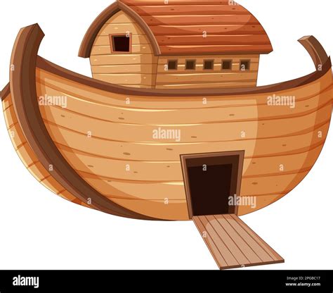 Arca de Noé sin animales ilustración vectorial Imagen Vector de stock ...