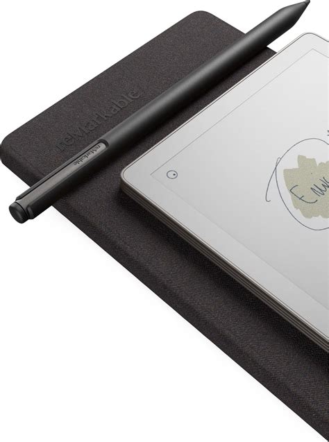 remarkable paper pro move  ink tablet marker  weave folio elkjop
