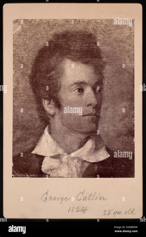 Self-Portrait of George Catlin (1796-1872), 1824. Photograph of a ...