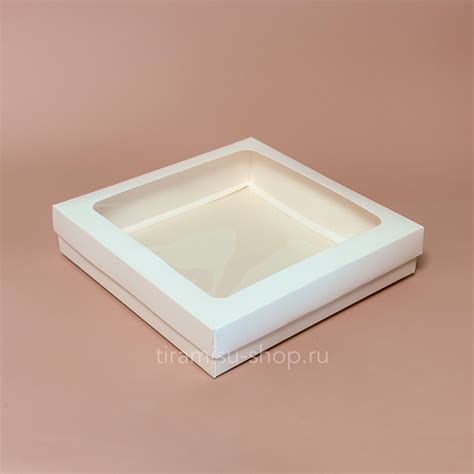 Коробка для клубники в шоколаде 20 х 20 х 4 см, белая - купить по ...