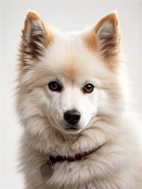 Premium Photo | Vector illustration of American Eskimo dog with brown