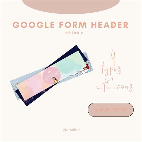 GOOGLE FORM HEADER Templates - Etsy