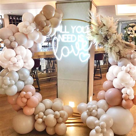 Snapklik.com : Pastel Pink Nude Balloon Garland Kit, Double Stuffed