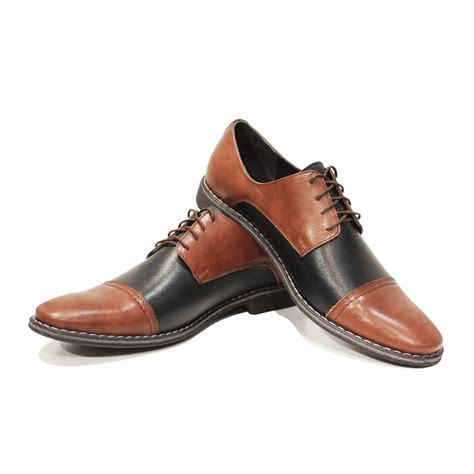Modello Kano - Brown Lace-Up Oxfords Dress Shoes - Cowhide Smooth Leather