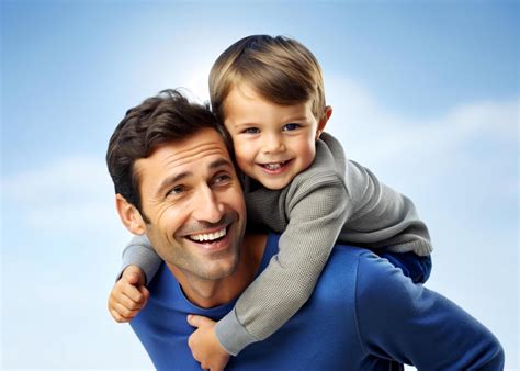 AI generated father and son having fun Outdoor 39894962 Stock Photo at