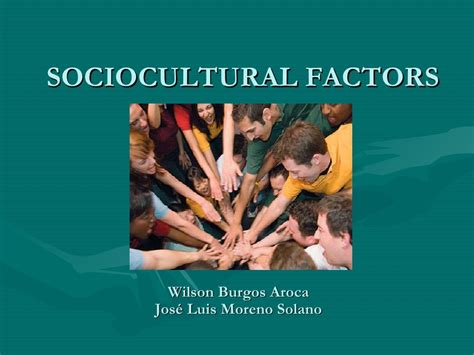 sociocultural factors