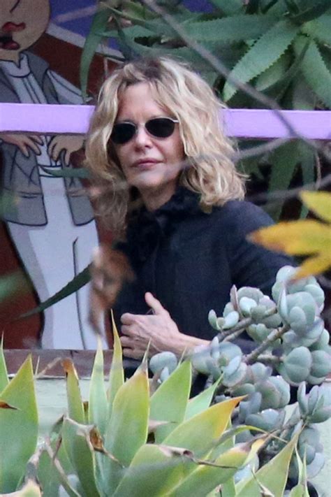 MEG RYAN at Memorial Service of Debbie Reynolds and Carrie Fisher in