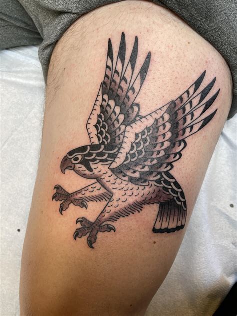 Traditional Falcon Tattoo