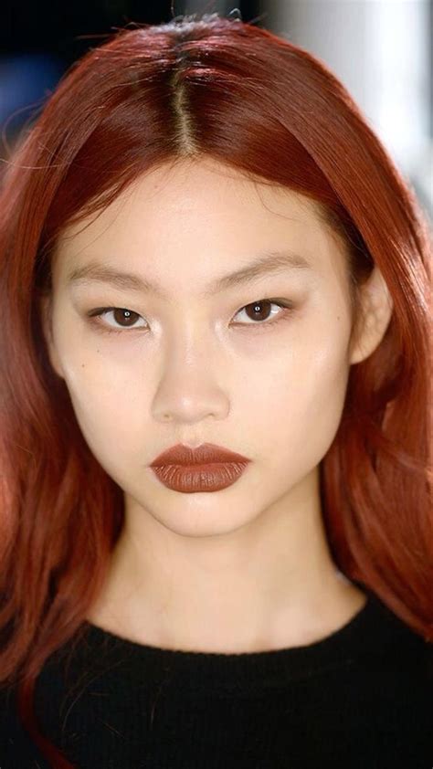 Red hair color | 헤어스타일, 중간 헤어 스타일, 염색 머리
