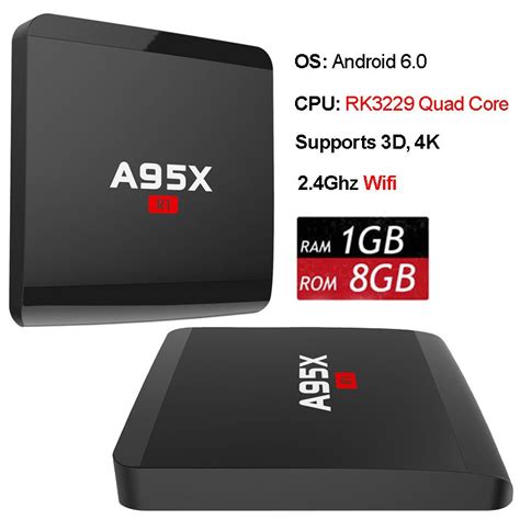 A95X R1 RK3229 Android 6.0 TV Box Quadcore 1GB 8GB HDMI2.0 4Kx2K HD ...