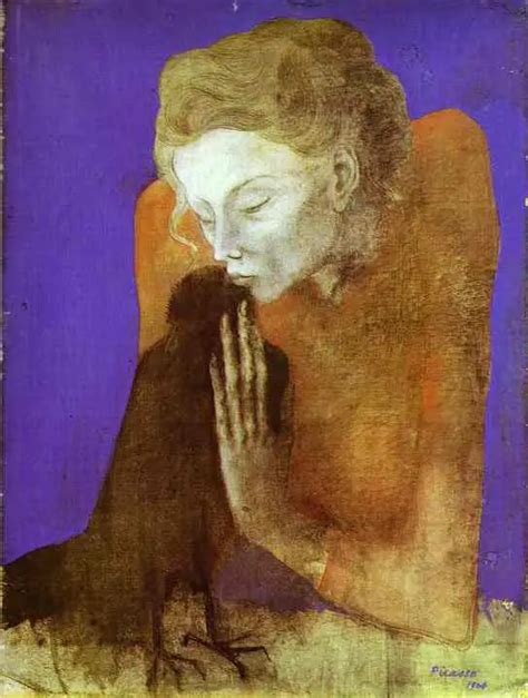 Pablo Picasso — Woman with a Crow, 1904