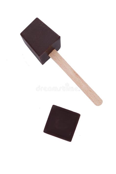 Chocolate Marshmallow. Isolated on White Stock Photo - Image of foam ...