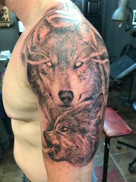 Odin’s Wolves Tattoo by Stevie Monie: TattooNOW