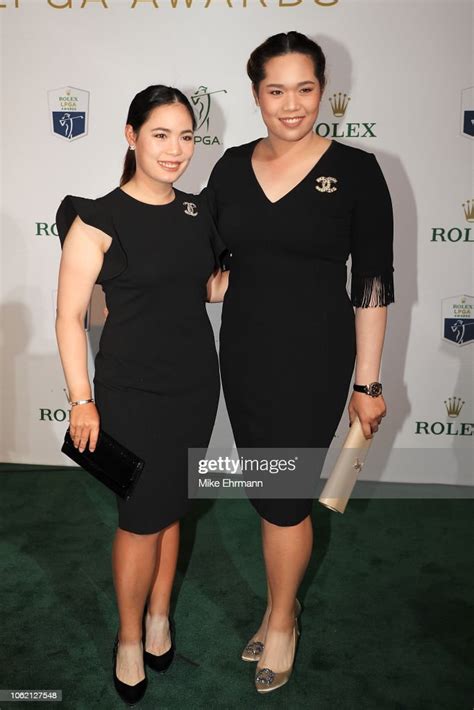 Moriya Jutanugarn and Ariya Jutanugarn of Thailand pose for a photo ...