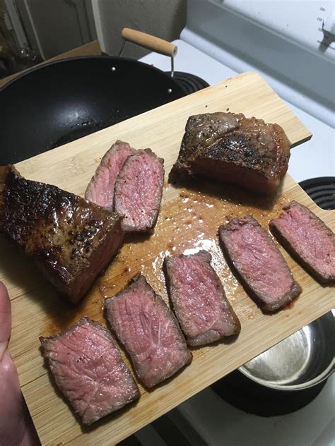 First time reverse searing! : r/steak