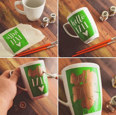 DIY Painted Mug Tutorial | 30 Fun Ideas for Fall | by Sarah Halstead