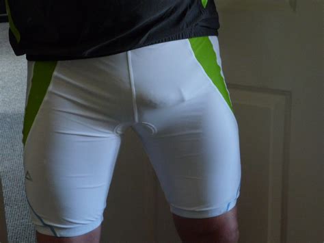 p shortznkit  white lycra cycling shorts bulge shortz flickr
