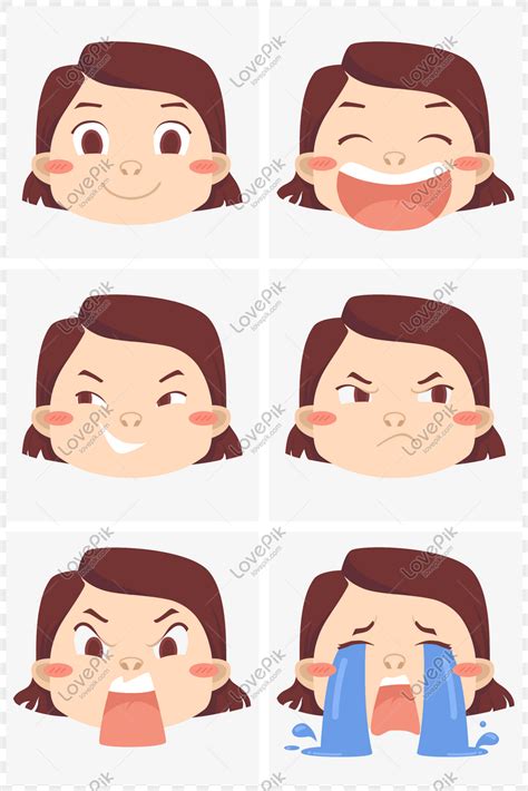 detail gambar ekspresi wajah kartun lucu koleksi nomer