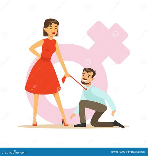 A Dominating Woman Vector Illustration | CartoonDealer.com #43825020