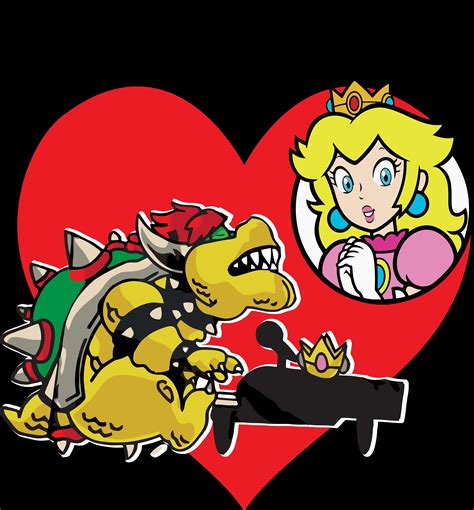 Funny Princess Peach And Bowser
