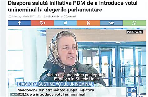 diaspora sustine initiativa pdm privind votul uninominal unghiul