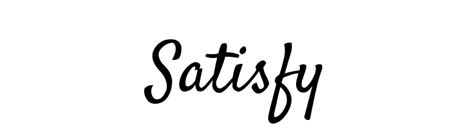 Satisfy Font | Download for Free - FFonts.net