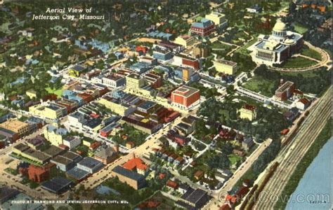 Aerial View Of Jefferson City Missouri