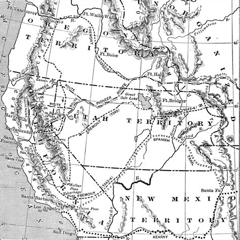 map of the oregon trail 1