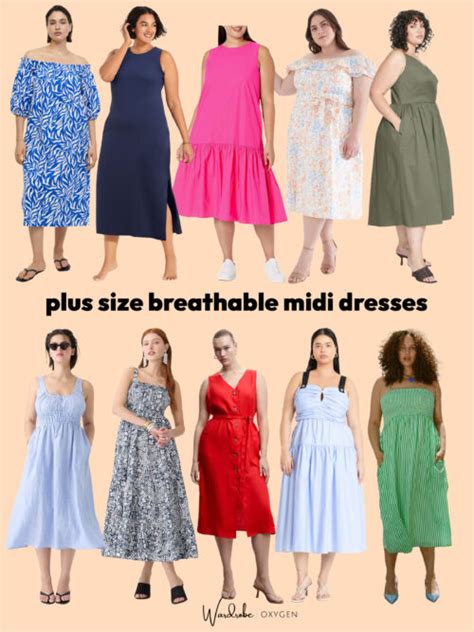 40+ Chic Plus Size Breathable Summer Dresses: