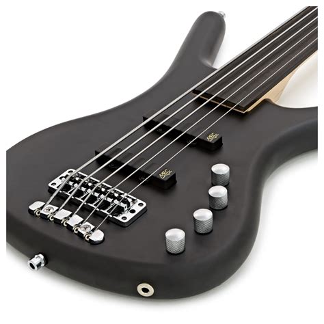 Warwick Rockbass Corvette Basic 5-String Bass, Fretless, Black at ...