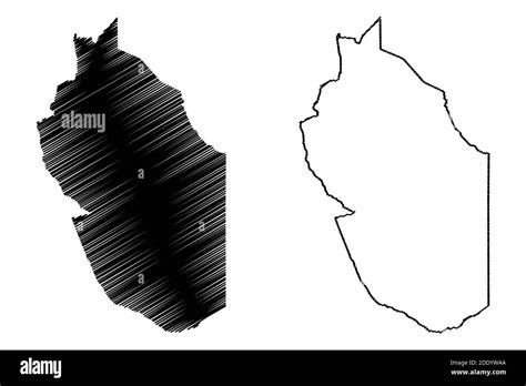 Wajir County (Republic of Kenya, North Eastern Province) map vector ...