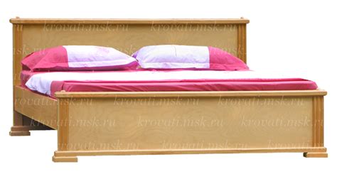 Дешевая кровать из дерева двуспальная Беляна-1 от производителя Letto в ...