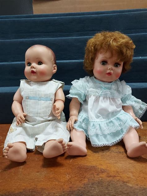 2 AMERICAN CHARACTER TOODLES DOLLs 1934 2034Vtg ERA COLLECTORS DELIGHT