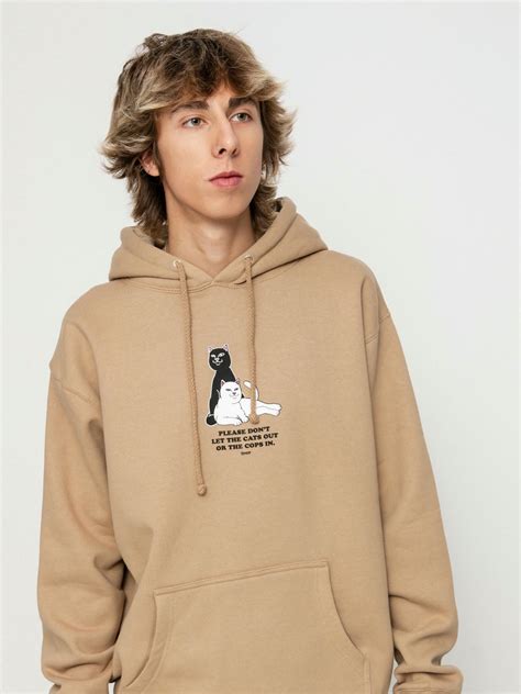 RipNDip Keep The Cats In HD Hoodie - Beige (sandstone)