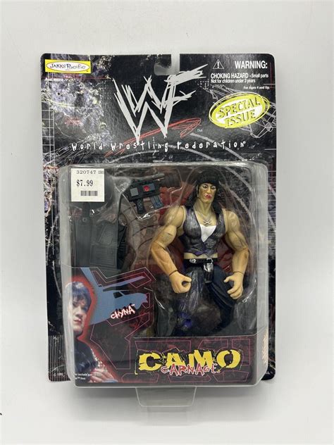 1999 WWF Jakks Pacific Camo Carnage Special Issue Chyna – Wrestling
