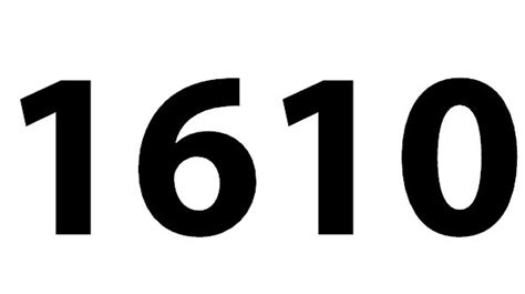 Zahl 1610