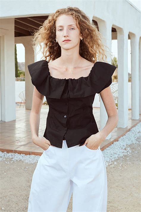 OUI MAIS NON(위메농) Alice cotton blouse | S.I.VILLAGE (에스아이빌리지)